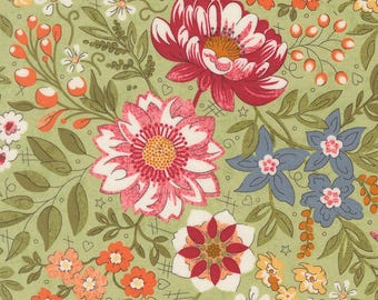 Fieldrush by Basic Grey - Floral - Light Green - Moda 30780 12