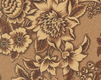 Miss Mollie by Betsy Chutchian - Large Floral - Brown - Moda 47560 17
