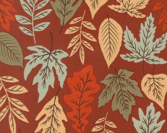 Windfall by Fancy That Design House - Leaf Floral - Rust - Moda 45650 15