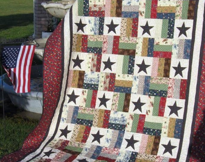 Stars and Stripes Quilt Kit - Etsy