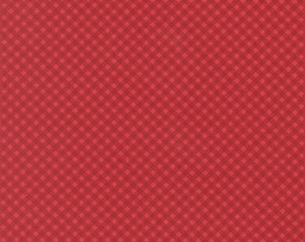 Petals and Polka Dots by Bunny Hill Designs - Checks/Plaids - Red - Moda 3088 18
