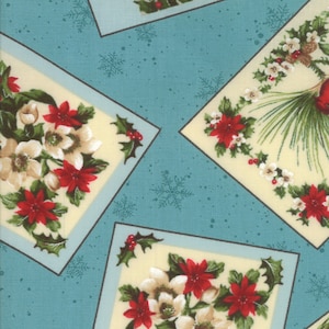Seasons Greetings by Sentimental Studios - Ice Blue - Moda - 32801 14