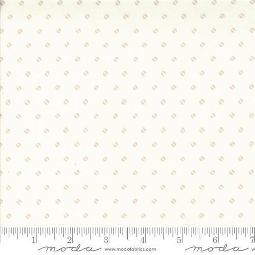 Hollyhocks and Roses by Bunny Hill Designs - Seed Dots - Natural - Moda 3058 14