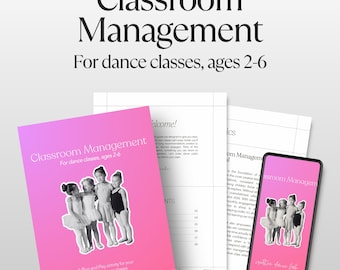 Classroom Management for Preschool Dance Class - Plug and Play Guide PDF
