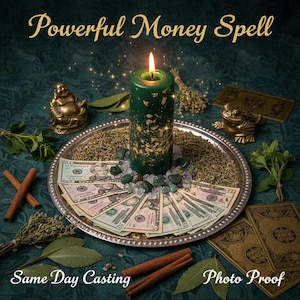 RITUAL DE DINERO PERSONALIZADO y Lectura de Tarot - Tirada el mismo día - Atrae éxito financiero, prosperidad y abundancia