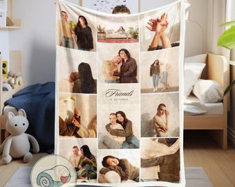 Aesthetic photo collage Blanket, Customized Picture Blanket, Dog Photo Blanket, Custom Blanket With Pictures, Personalized Picture Gifts