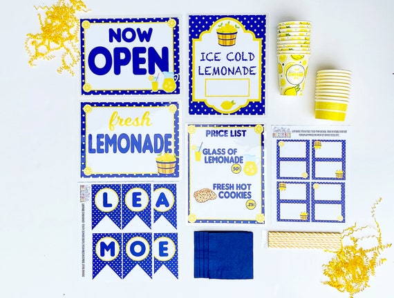 Lemonade Stand Kit|Pretend Play Lemonade Stand|Play Restaurant|Kids Activities|Gift Ideas For Kids|Creative Play|Homeschool Activities Il_570xn