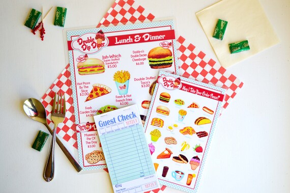 pretend play diner