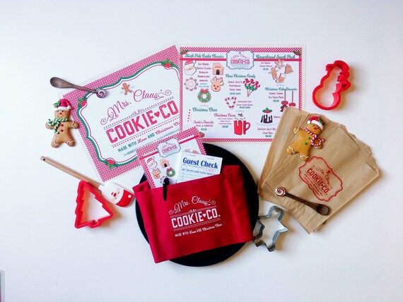 Mrs. Claus Pretend Play Restaurant kitchen toy Kids/gift idea for kids/educational toy/homeschool/unique gift idea/Christmas gift Il_570xn