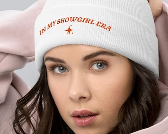 Showgirl Embroidered Beanie, In My Showgirl Era Hat