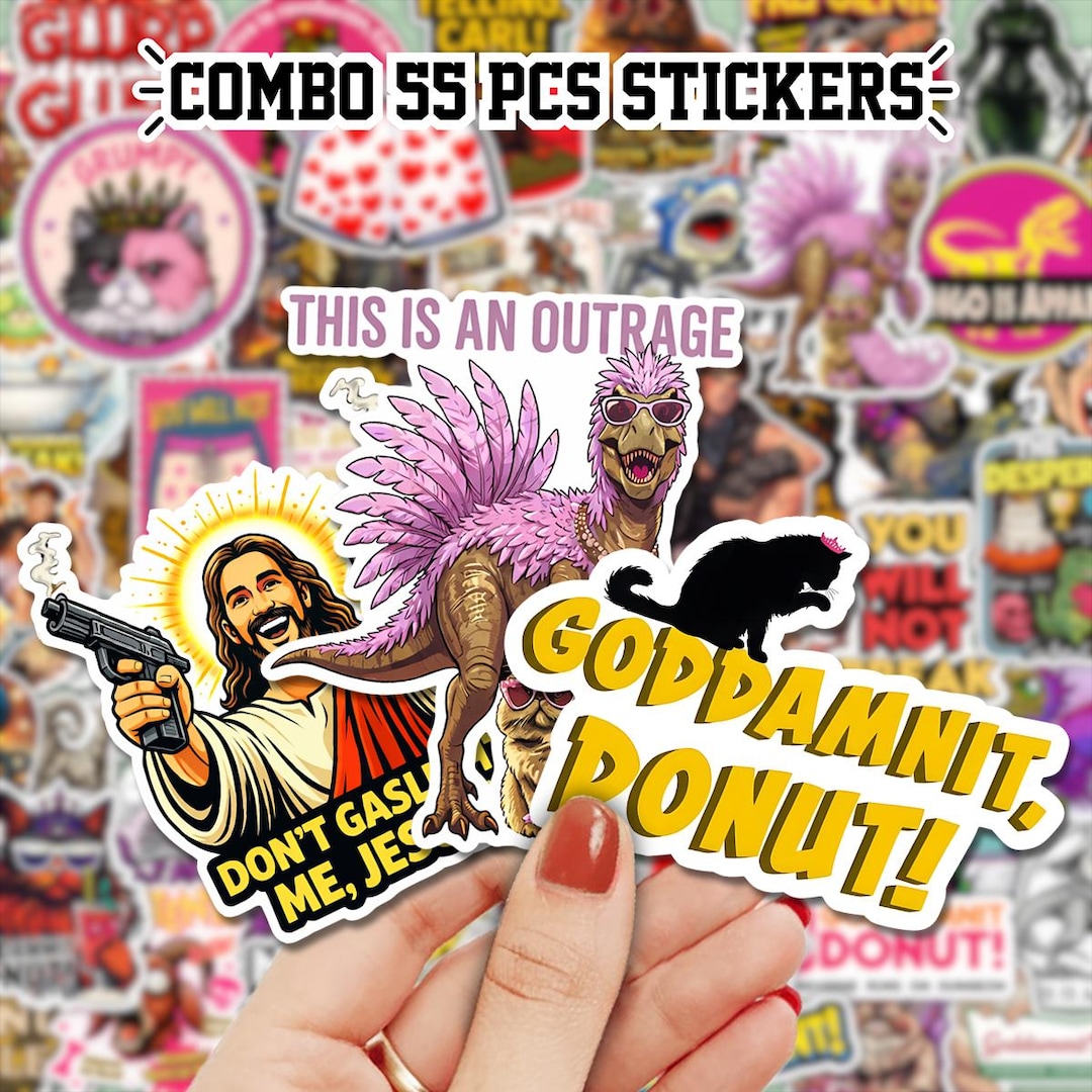 COMBO 55PCS Dungeon Crawler Carl Sticker, Princess Donut Funny Decl ...