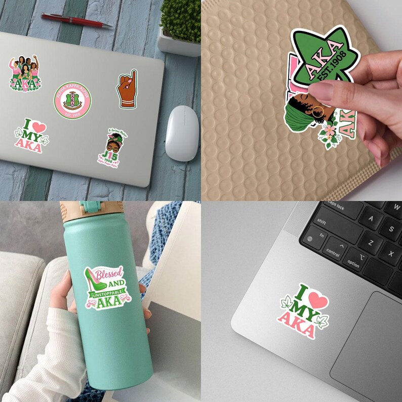 Apha Sticker 25 Pcs Alpha Kappa Alpha Sticker, Sorority Vinyl Decal, AKA Greek Life ...