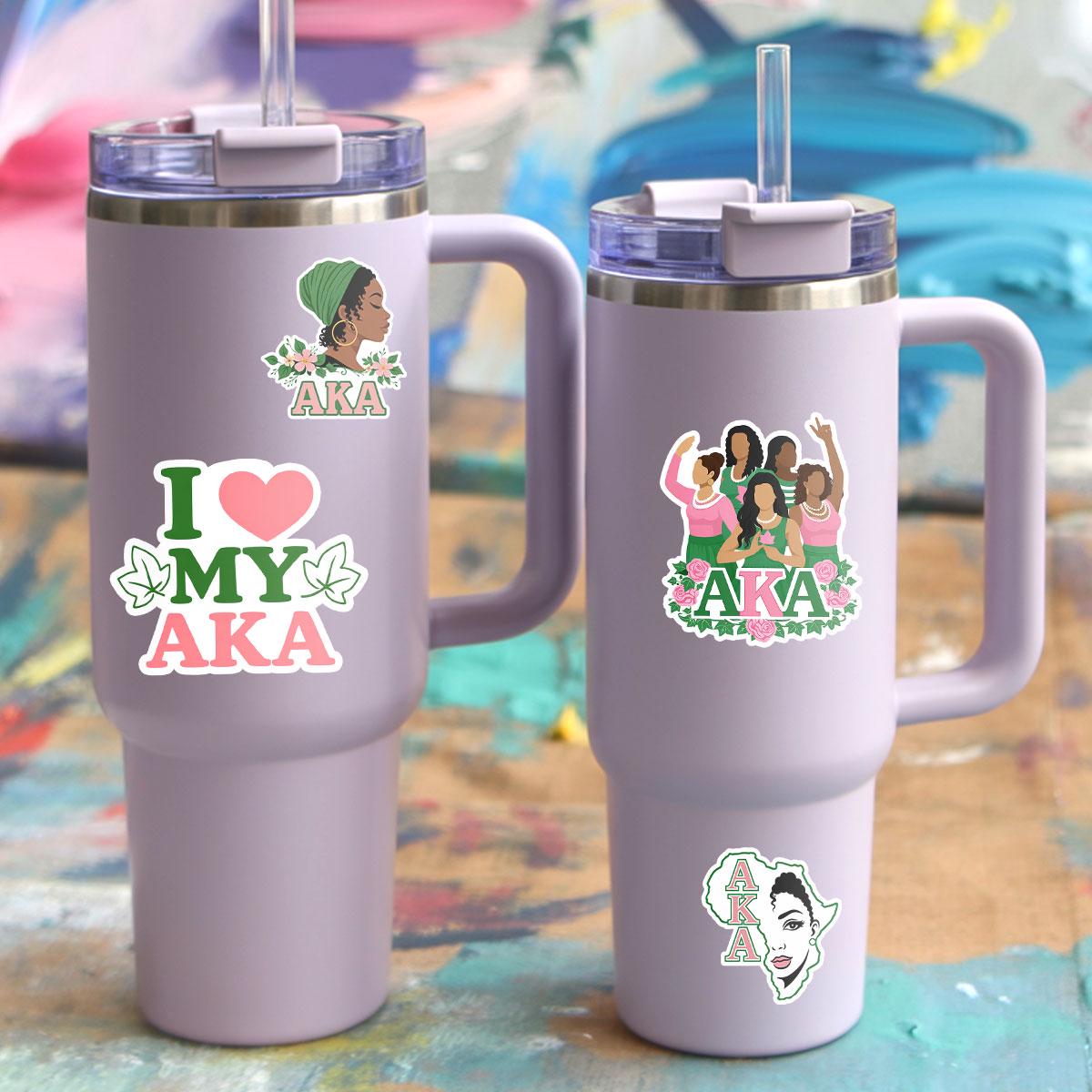 Apha Sticker 25 Pcs Alpha Kappa Alpha Sticker, Sorority Vinyl Decal, AKA Greek Life ...