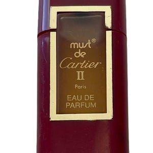 Cartier Must II Parfum - Must de Cartier - Mini Bottle -4 ml 0.13 oz - VINTAGE - No Box - READ Description prior to purchasing