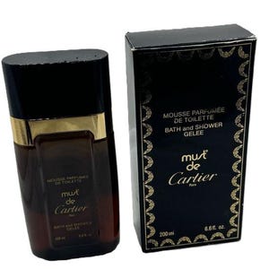 Cartier Must de Cartier - Mousse Parfumee De Toilette - Bath & Shower Gel 6.6 OZ - NWB -1980'S