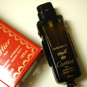 Must de Cartier 50 ml / 1.6 fl oz Refillable Eau de Toilette Rare - France - VINTAGE - New Old Stock - Original Box