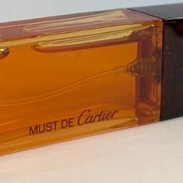 CARTIER - Must de Cartier  Eau de Toilette Mini Bottle - 0.5 fl oz New Without Box-France - VINTAGE