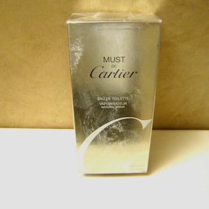 Cartier MUST de Cartier 100 ml/ 3.3 oz Eau de Toilette Spray - New Old Stock, Sealed In Box