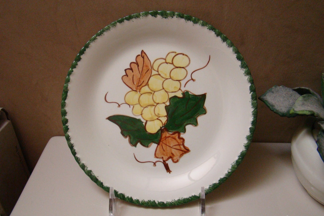 Blue Ridge Pattern Identification BLUE RIDGE, Southern Potteries Yellow Grape Plate, HTF Pattern - Etsy