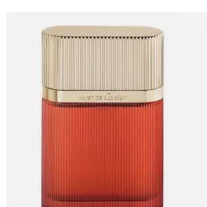 CARTIER Must de Cartier Spray Parfum, 1.6 Fl oz/50ml Bottle W/Gold Lid - 90% Full