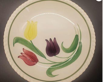 BLUE RIDGE Tulip Time Dinner Plate, Southern Potteries Plate