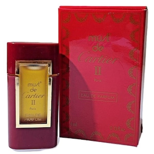Cartier Must II Parfum - Must de Cartier - Mini Bottle -4 ml 0.13 oz - VINTAGE - READ Description prior to purchasing.