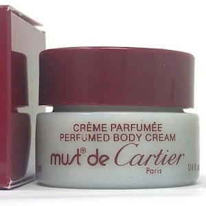 CARTIER - Must de Cartier  Cream Parfume Sample - 7.5 ml/.24 oz Vintage Edition Original Formula HTF