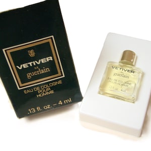 GUERLAIN, Vetiver EAU de Cologne Pour Homme 4 ML Splash Mini Travel Size - Full Bottle