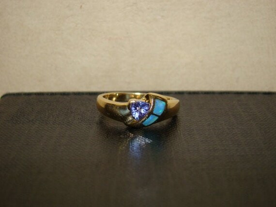 OPAL And TANZANITE AUSTRAILIAN Opal Inlay & Trill… - image 6