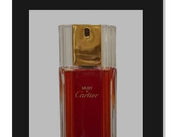 CARTIER Must de Cartier - Parfum - Paris - Natural Spray Tester 1 Fl oz/30ml Bottle NIB Lot 2KAC