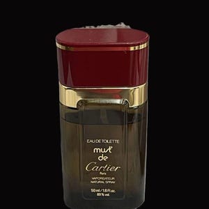 CARTIER Must de Cartier - 50 ml / 1.6 fl oz Eau de Toilette Natural Spray - 90% Full - France - VINTAGE