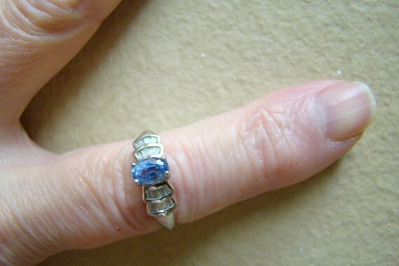 Tanzanite and Diamond  Baguette DIAMOND And TANZA… - image 4