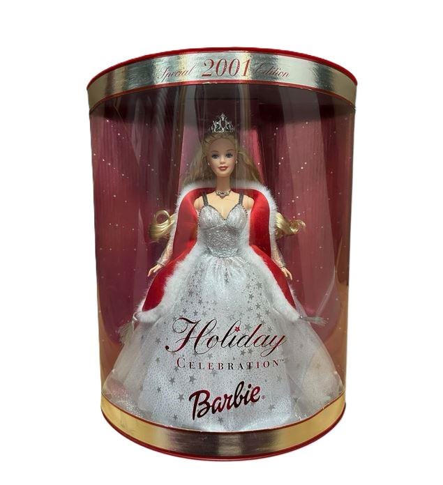 Special Edition 2001 Holiday Celebration Barbie - Etsy