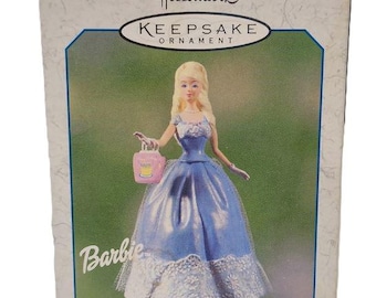 Hallmark BARBIE Ornament, 2003 Birthday Wishes Barbie Ornament, 3rd In Collector's Series