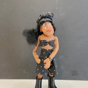 Meet Hope – 6” Cloth Art Doll – Handmade Poseable Doll with Full Body Armature – Soft Sculpture for Play or Display – Unique Gift