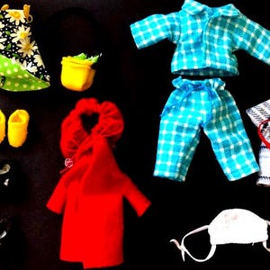 PDF Doll Clothes Patterns – Collection 2 – Set of 6 for 5” Maileg Mice and Small Dolls – Fits Little Family and Similar Dolls