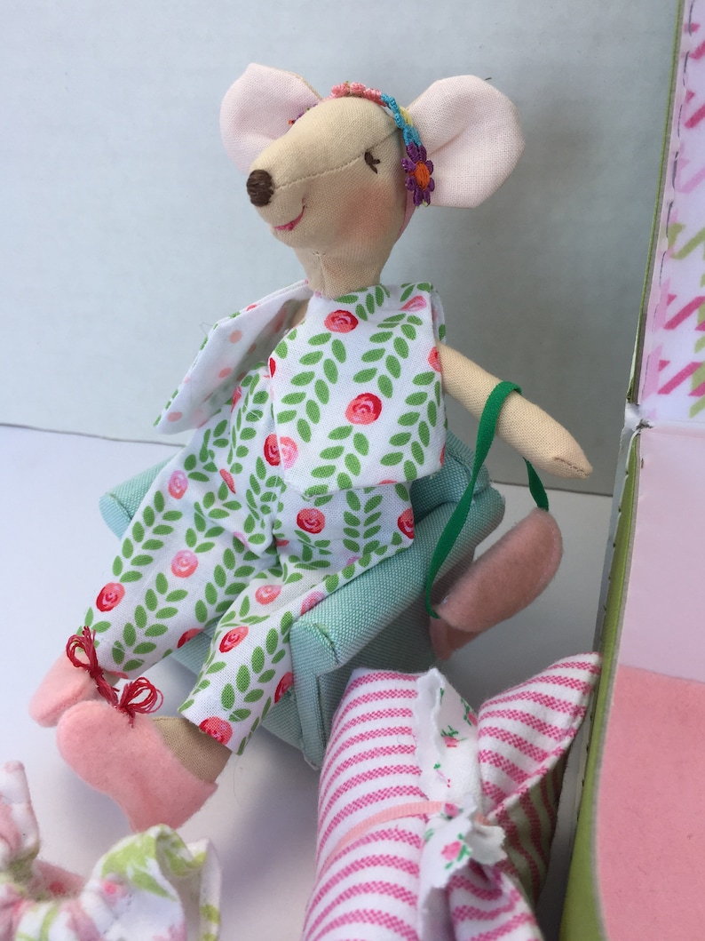 MINI MOUSE PDF Sewing Pattern 5 Inch Cloth Mouse Fabric Etsy