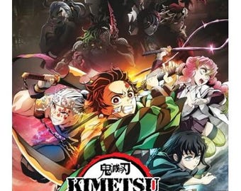 DVD de Kimetsu No Yaiba Demon Hunter: Temporadas 1-4 + Arco del Tren Infinito (Doblaje en inglés) Envío desde EE. UU.