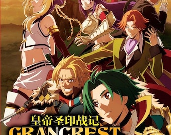 DVD completo de la serie 1-24 de Record of Grancrest War/Senki, subtítulos en inglés, envío desde EE. UU.