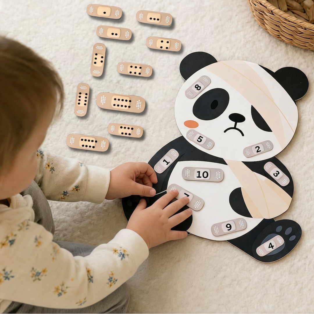Panda Number Matching Game | Preschool Printable (digital Download) - Etsy