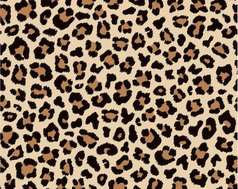 Leopard Print Seamless Pattern PNG, Cheetah Animal Skin Digital Paper (Digital Download)