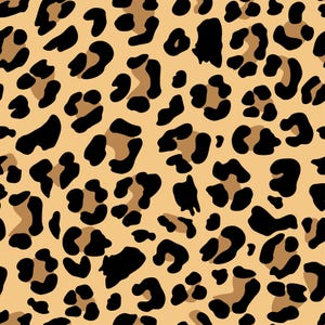 Klassiskt leopardmönster, digitalt papper med djurtryck och traditionellt gepardmönster, safaribrun bakgrund, tidlöst vildkatttyg