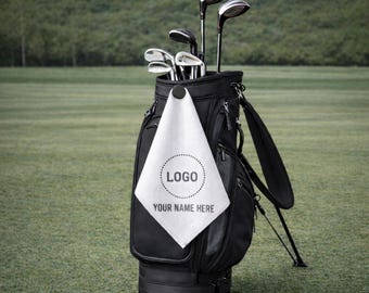 Personalized Magnetic Golf Towel - Gift for Golfers