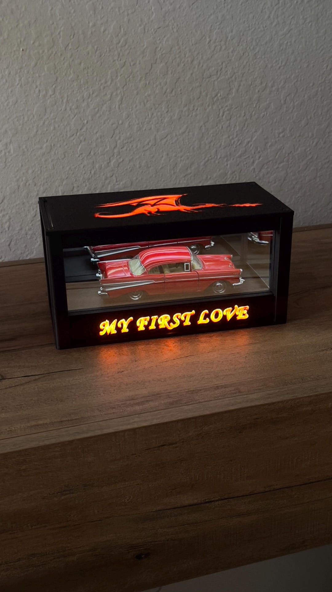 Personalized LED Car Display Box | Custom Light Box | Desktop USB ...