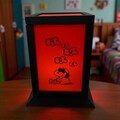 Snoopy Lamp, Custom Name Night Light, Personalized Snoopy Gift, Peanuts Inspired Lamp, Kids Room Decor, Birthday Gift,