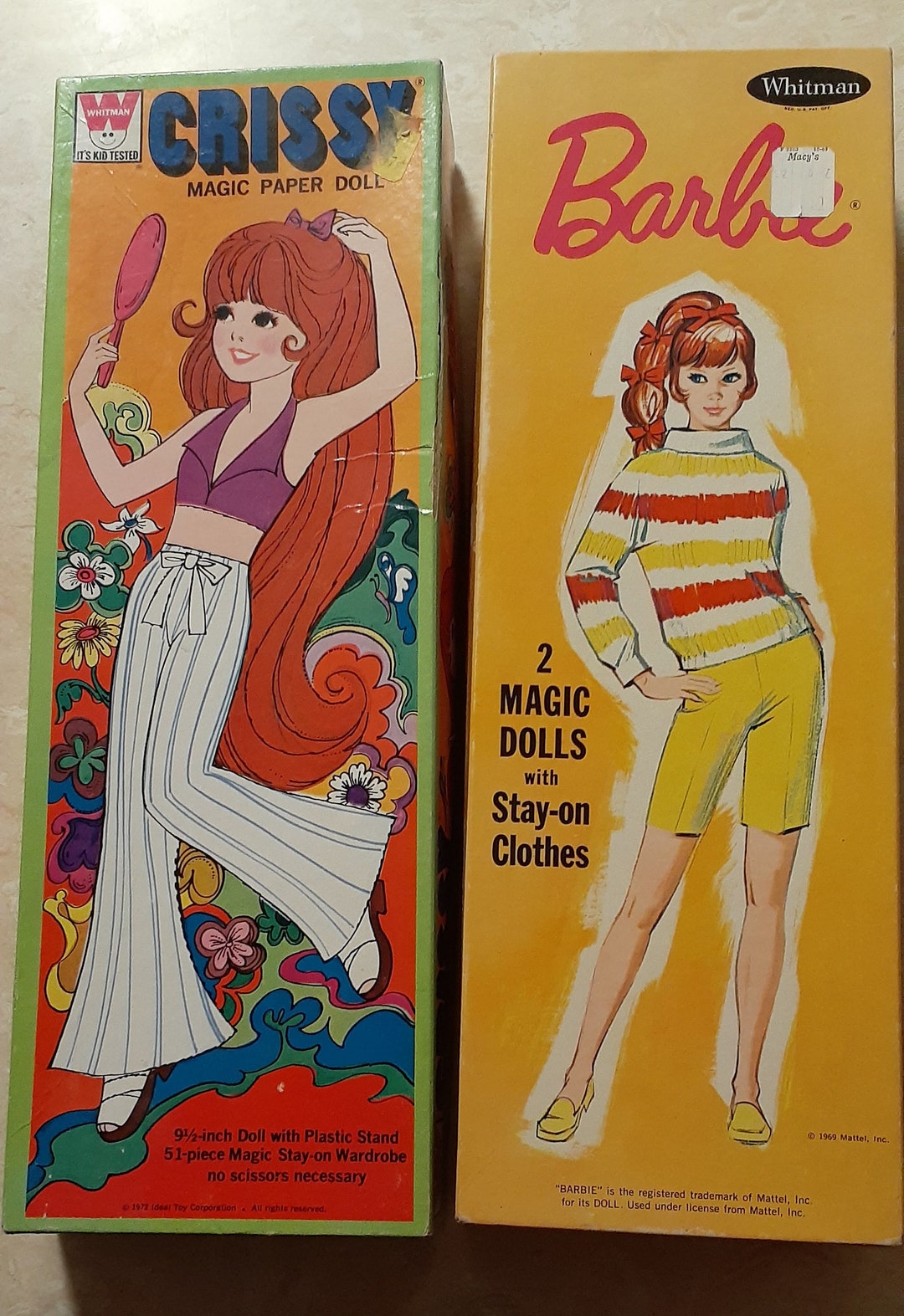 Vintage Barbie, Crissy Boxed Paper Dolls Cut 1969 1972 Whitman NEW SALE ...