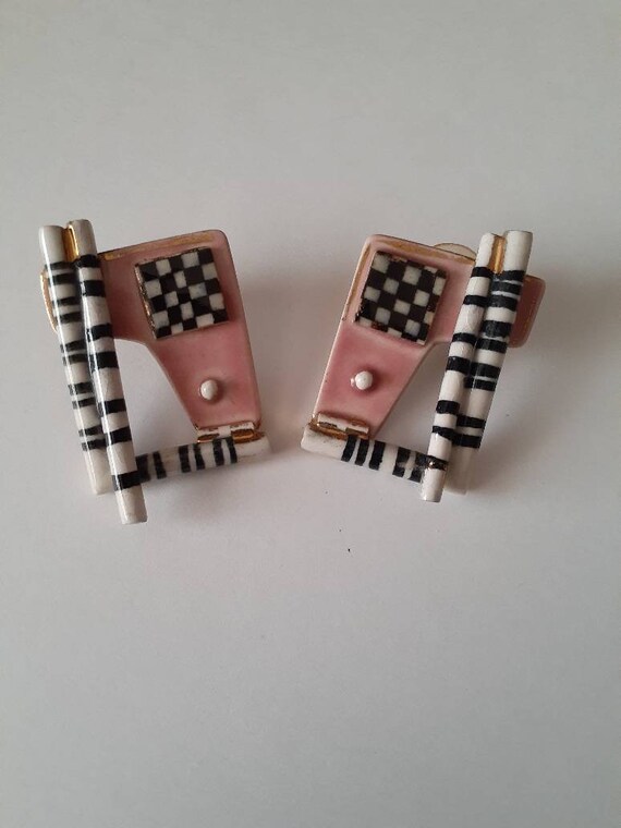 Vintage art deco earrings - image 5