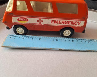 Tonka emergency vehicle, metal van 1970s