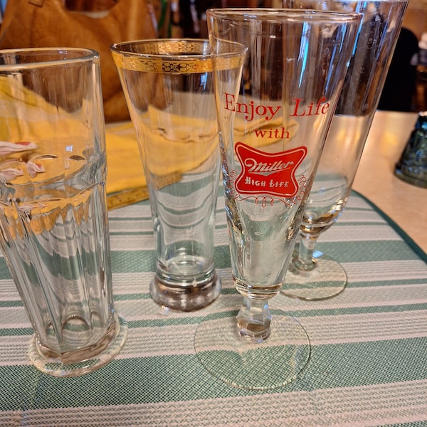 Vintage Beer Glasses - Etsy
