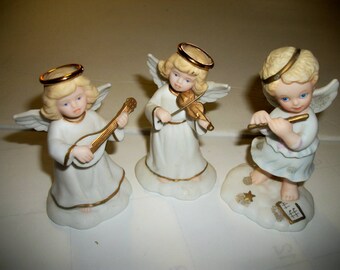 Bronson Collectible angels, Musical Marion, Magical Melody, Serenading The Stars...K Stevenson